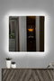 Hanah Home Espejo Cuadrado con Iluminación LED Blanco 50 x 50 cm
